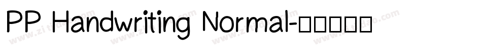 PP Handwriting Normal字体转换